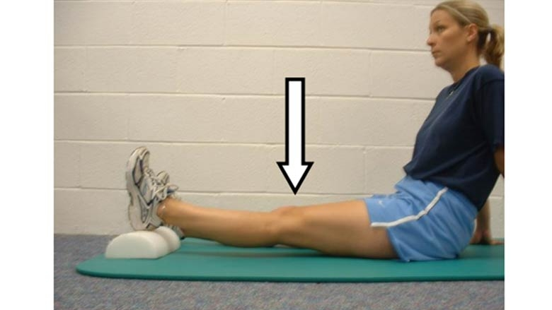 Knee extension stretch