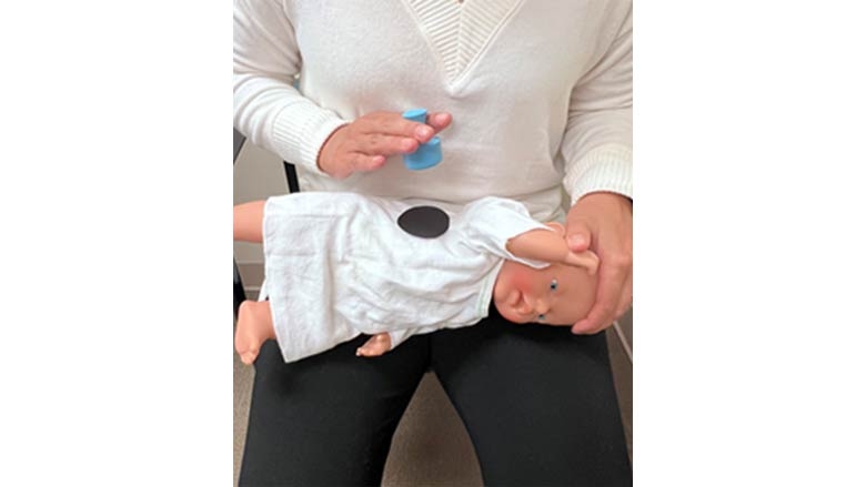 Chest Physical Therapy (CPT) for Children Less Than 2 Years Old - Position 5