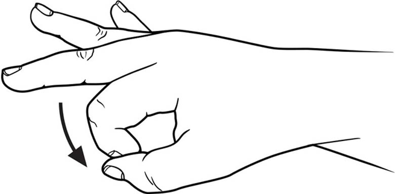 Thumb to fingertips