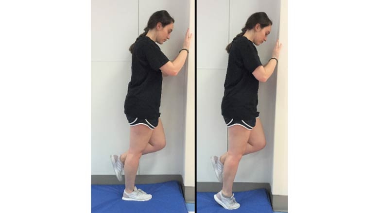 Single leg heel raises