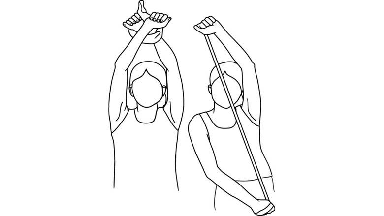 Strengthening: Upper Extremity Exercises with an Exercise Band - Shoulder cross stretch