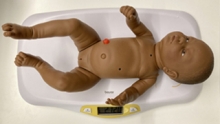 Buerer Infant Scale - Baby on Scale