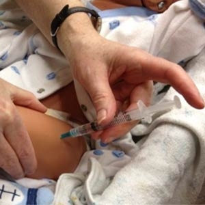 Injecting Solu-Cortef - Figure 9