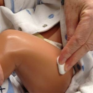 Injecting Solu-Cortef - Figure 10